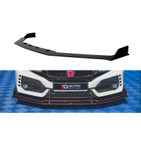 [Závodní odolnost Přední splitter Honda Civic X Type-R - černý]