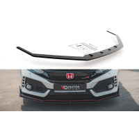 [Závodní odolnost Přední splitter V.2 Honda Civic X Type-R - černý]