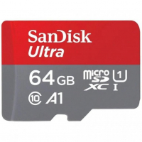 [Paměťová karta MicroSDXC 64GB 140M UHS-I + adaptér, SANDISK]