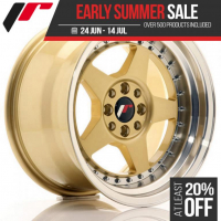 [JAPAN RACING JR6 - GOLD/MACHINED LIM - EARLY SUMMER SALE]