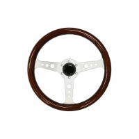 [Steering wheel 350mm Wood Silver]