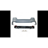 [Sport Bumper Rear With Diffuser + Pipes suitable for AUDI A5 (F5) Coupe Sportback Convertible Facelift 2021-now]