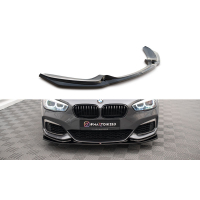 [Maxton Design spoiler pod přední nárazník ver.3 pro BMW řada 1 F20- F21 Facelift, černý lesklý plast ABS]