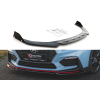 [Maxton Design spoiler pod přední nárazník s křidélky ver.6 pro Hyundai i30 N Mk3, carbon-Look]