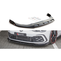 [Maxton Design spoiler pod přední nárazník s křidélky ver.3 pro Volkswagen Golf GTI Mk8, carbon-Look]