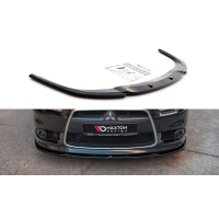 [Maxton Design spoiler pod přední nárazník pro Mitsubishi Lancer Mk8, carbon-Look]