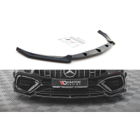 [Maxton Design spoiler pod přední nárazník ver.2 pro Mercedes CLA C118/AMG 45, černý lesklý plast ABS]