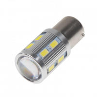 [Led Ba15S Bílá, 12-24V, 12Smd + 3W Led]