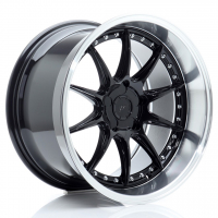 [JAPAN RACING JR41 - GLOSSY BLACK W/MACHINED LIP]