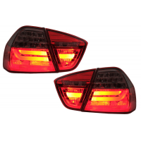[LED zadné svetlá vhodné pre BMW radu 3 E90 (2005-2008) LED svetelná lišta LCI Design Red Smoke]