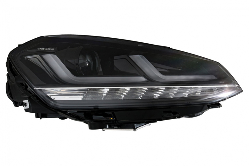 Scheinwerfer VW Golf VII OSRAM FULL LED Schwarz (für Xenon und Halo DRL)